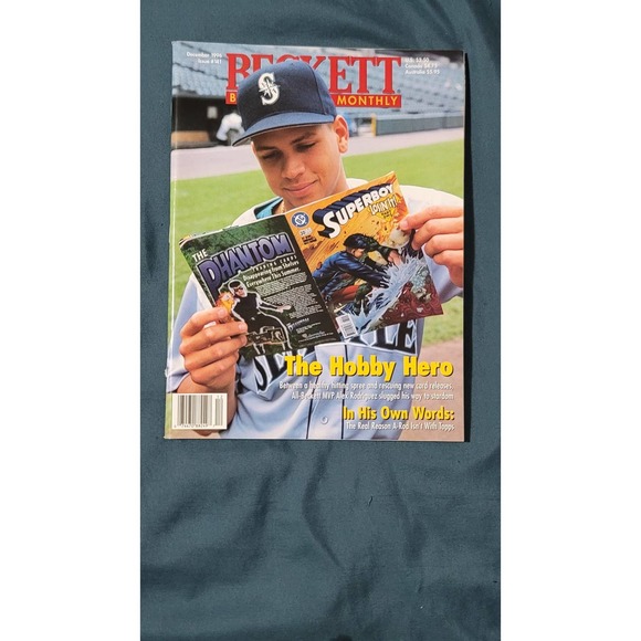 Vtg Dec 1996 Alex Rodriguez Beckett Baseball Magazine - Picture 1 of 3